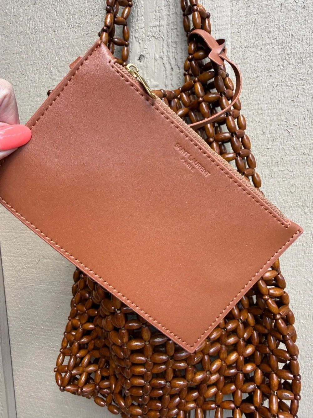 YSL Wooden Bead tote bag LE (read description) - Picture 8 of 11